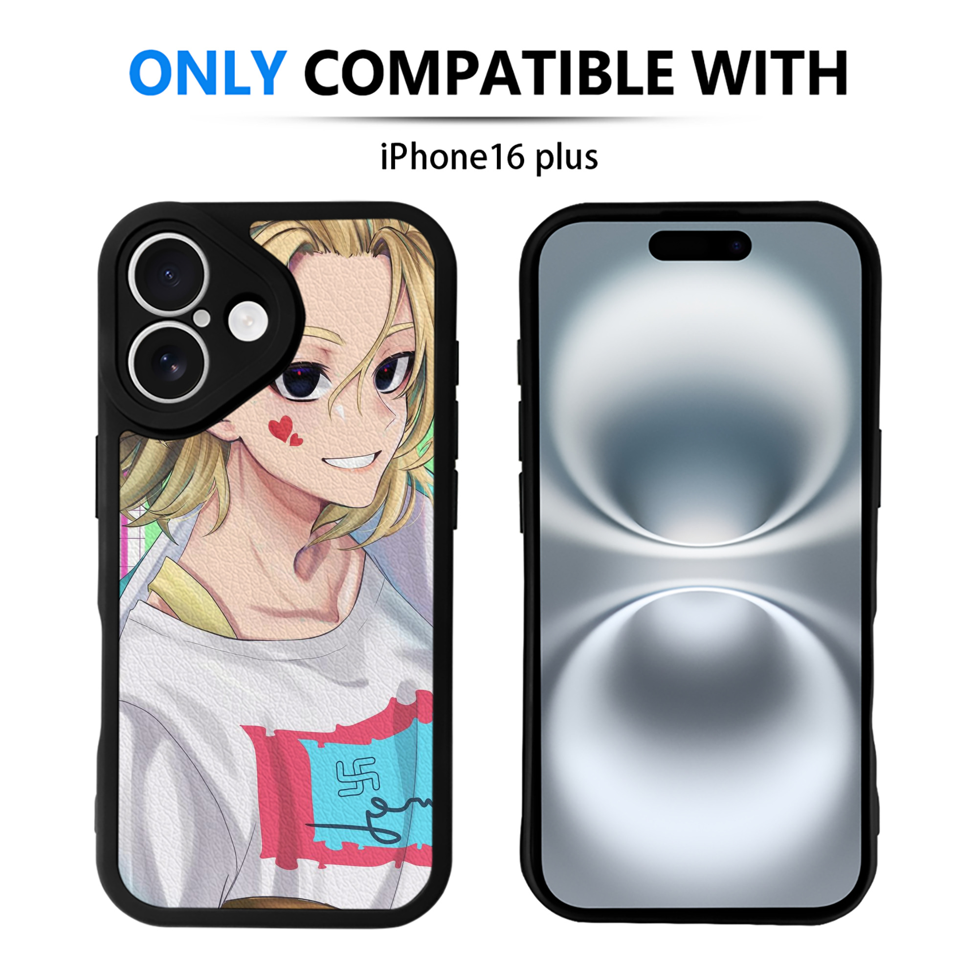 （画像用） 東京リベンジャーズ Tokyo Revengers 【iPhone 16シリーズ対応】シリコンスマホケース（レザー調） 材質：シリコン